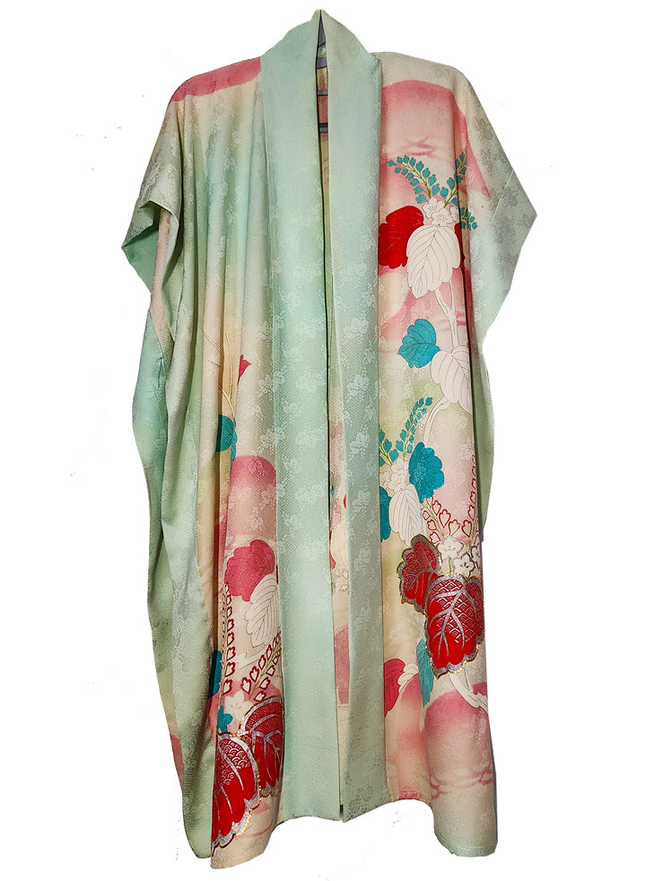 Flowing Paulownia Kimono Duster