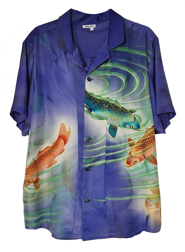 Men's Silk Koi Shirt