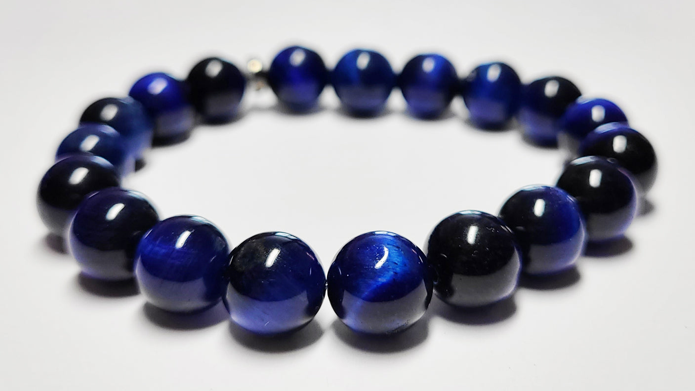 Men's Blue Tiger's Eye Bracelet