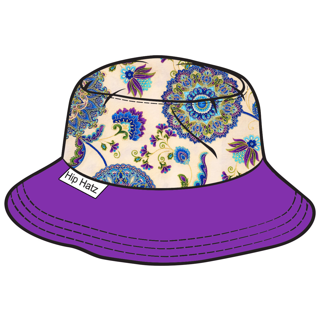 Hip Hatz - Paisley Flowers