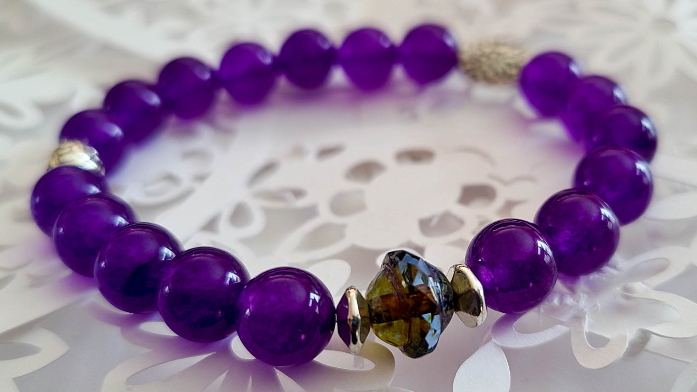 AAA Grade Russian Amethyst Bracelet-February Birthstone