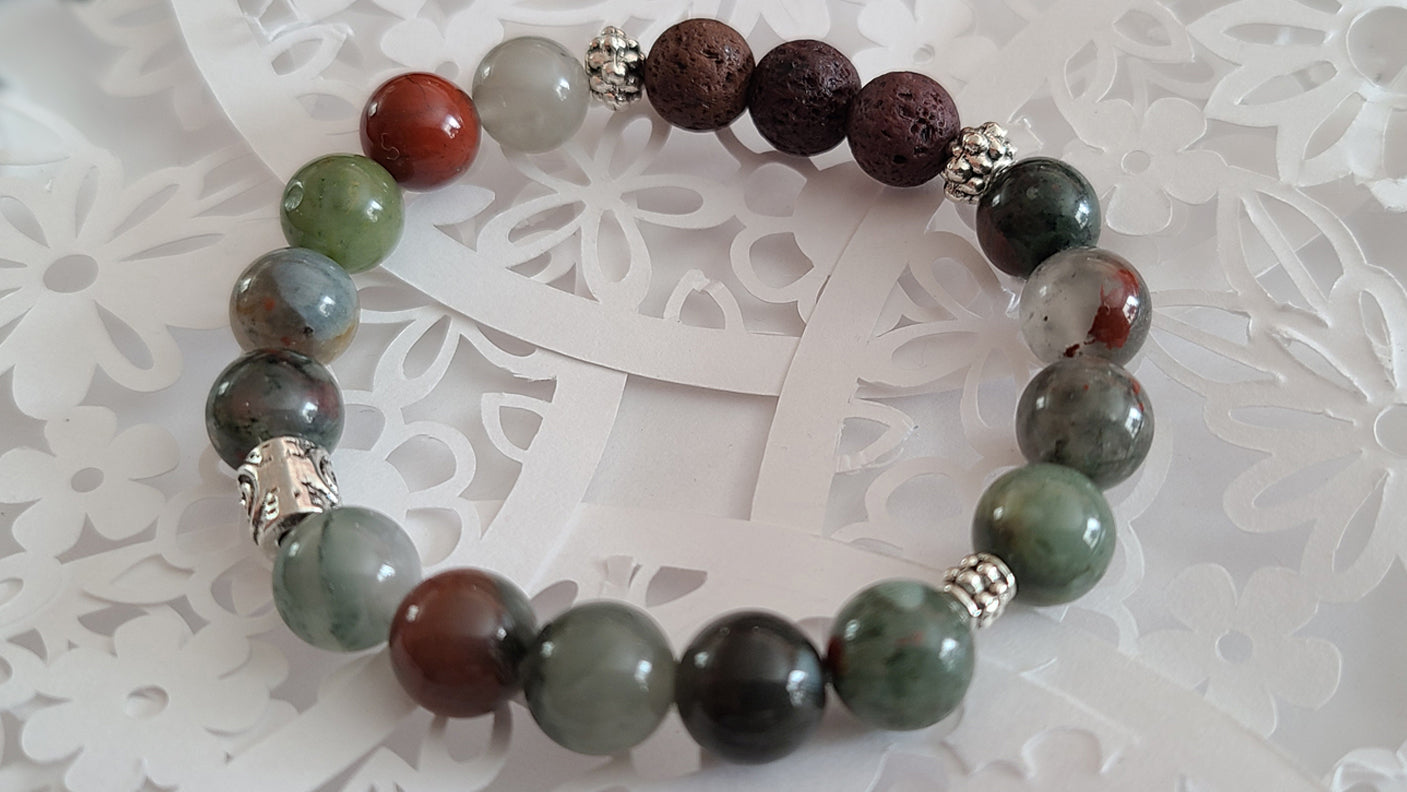 African Bloodstone Bracelet