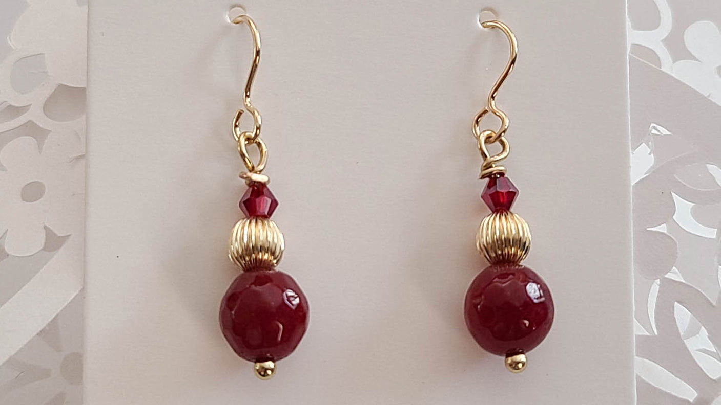 Love & Passion Ruby Earrings-July Birthstone, AAA Grade