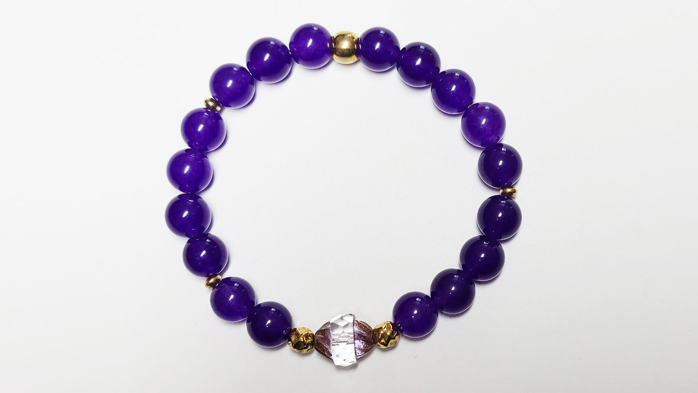 AAA Grade Russian Amethyst Bracelet-February Birthstone