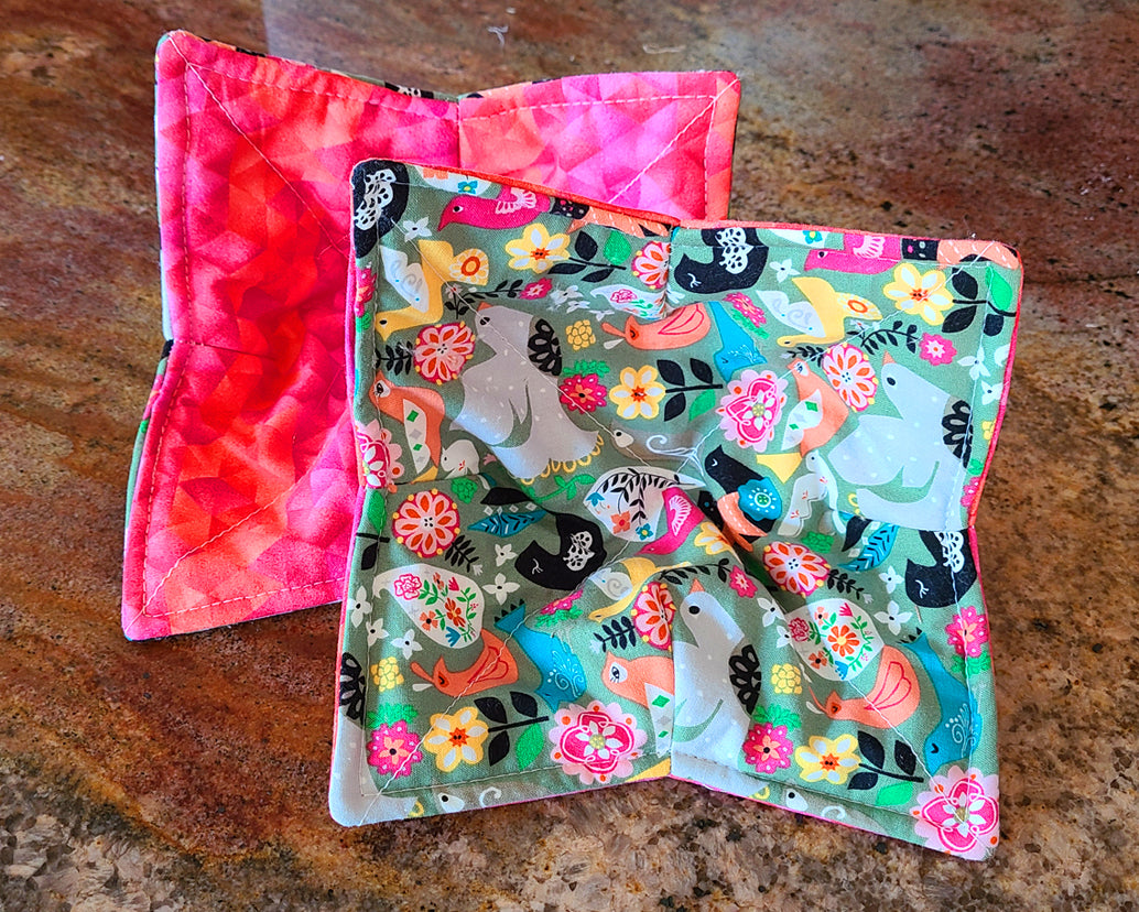 Set of 2 Reversible Microwave Bowl Holders - Harmony