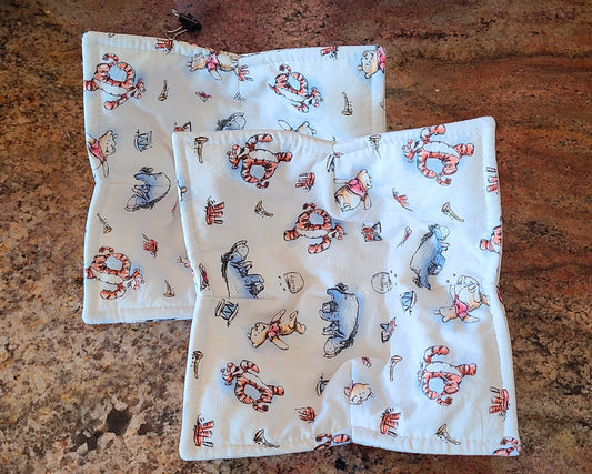 Set of 2 Reversible Microwave Bowl Holders - Pooh