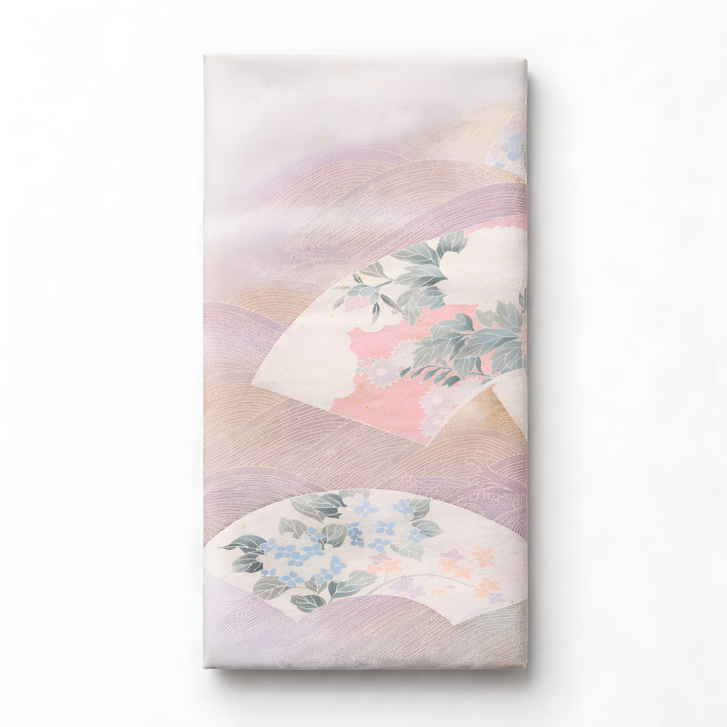 Floral Fans Silk Scarf