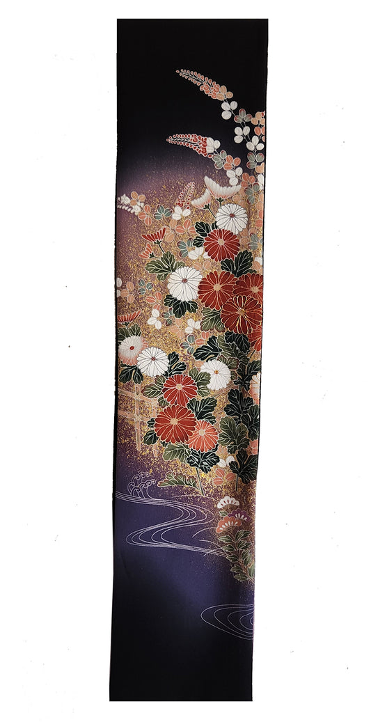Brocade Scarf Made from a Designer Kimono