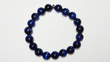 Load image into Gallery viewer, Men&#39;s Blue Tiger&#39;s Eye Bracelet
