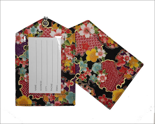 Luggage Tag - Floral Collage