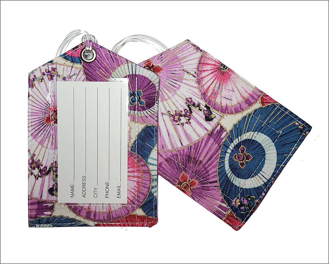 Luggage Tag - Umbrellas