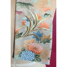 Load image into Gallery viewer, Fall Floral Reversible Silk Scarf
