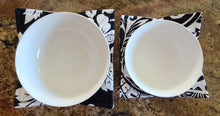 Load image into Gallery viewer, Set of 2 Reversible Microwave Bowl Holders - Flowers &amp; Crystals
