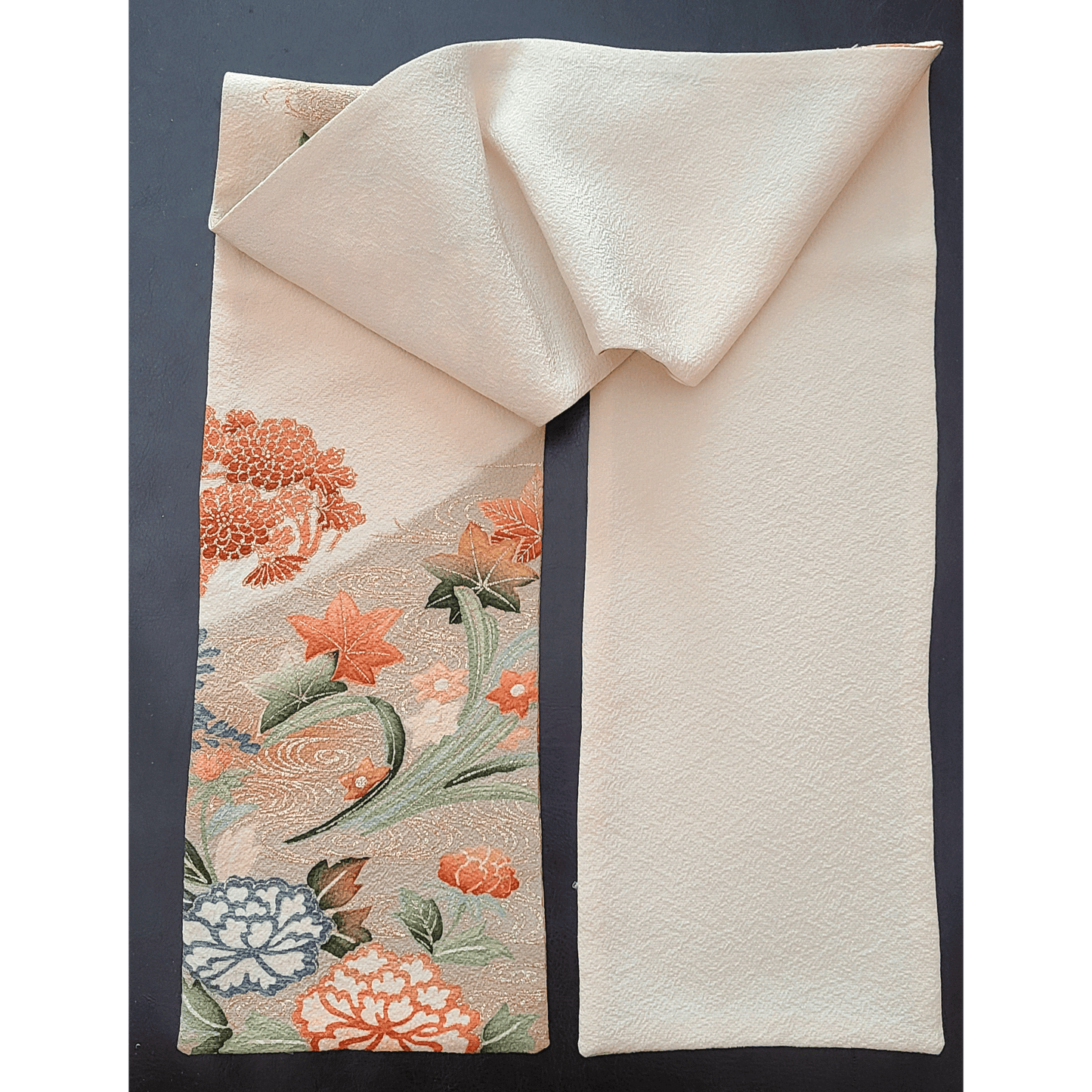 Fall Floral Reversible Silk Scarf