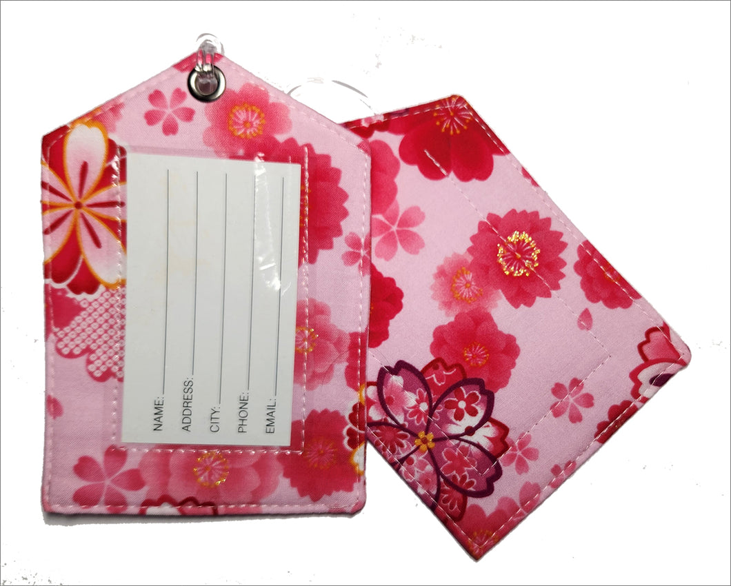 Luggage Tag - Cherry Blossom Sparkle