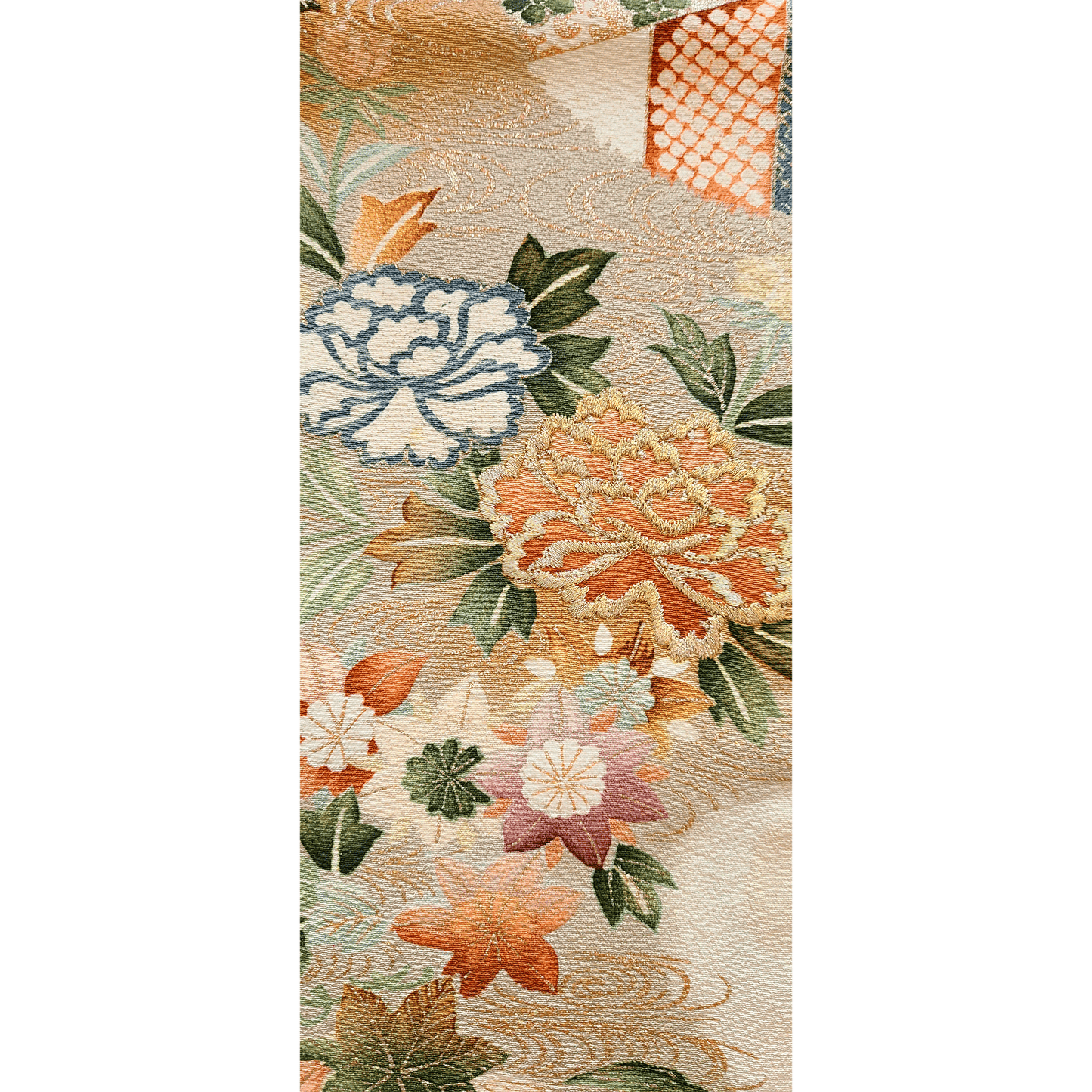 Fall Floral Reversible Silk Scarf