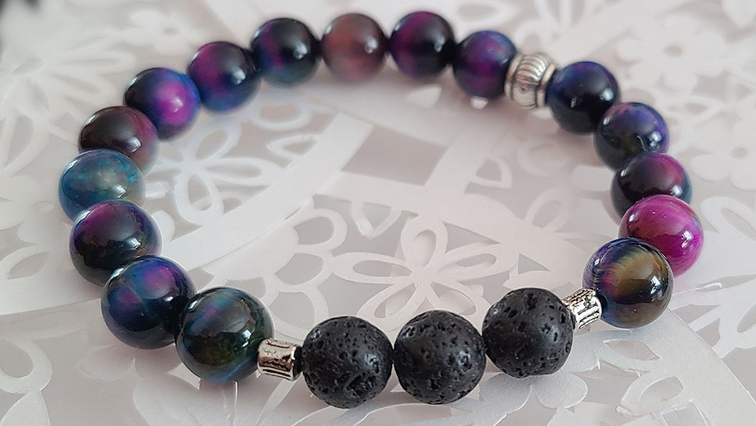 Rainbow Tiger's Eye Bracelet
