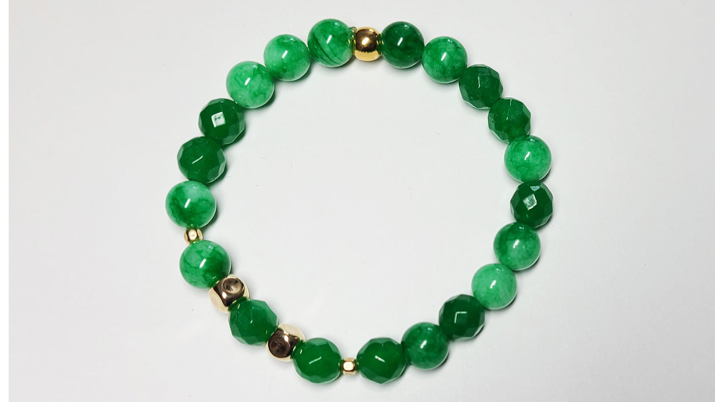 Natural Green Emerald Bracelet-May Birthstone