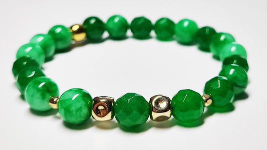 Natural Green Emerald Bracelet-May Birthstone