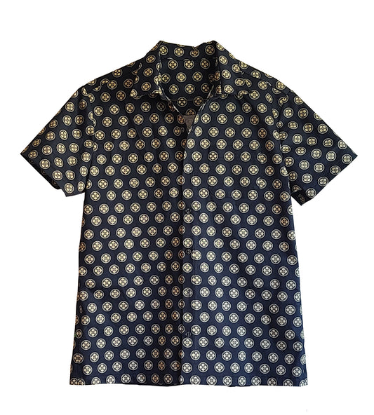 Custom Kamon Men's Cotton Sateen Shirt